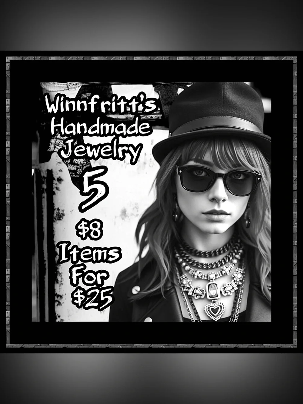 5 For $25💫Trendy Silver Whimsigoth Ring